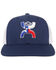 Image #3 - Hooey Men's Texican Logo Trucker Cap, Navy, hi-res