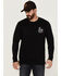 Moonshine Spirit Men's Familia Skulls Graphic T-Shirt , Brown, hi-res