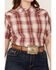 Image #3 - Ariat Women's Billie Jean Plaid Print Short Sleeve Button-Down Western Shirt - Plus, Rust Copper, hi-res