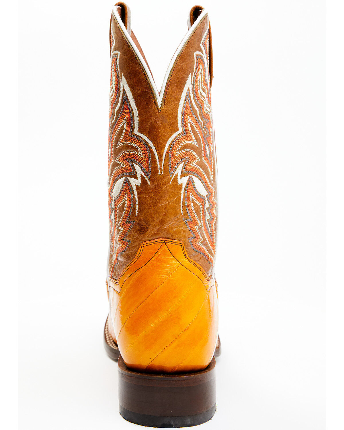 Image #5 - Dan Post Men's Buttercup Eel Exotic Western Boots - Broad Square Toe, Brown, hi-res