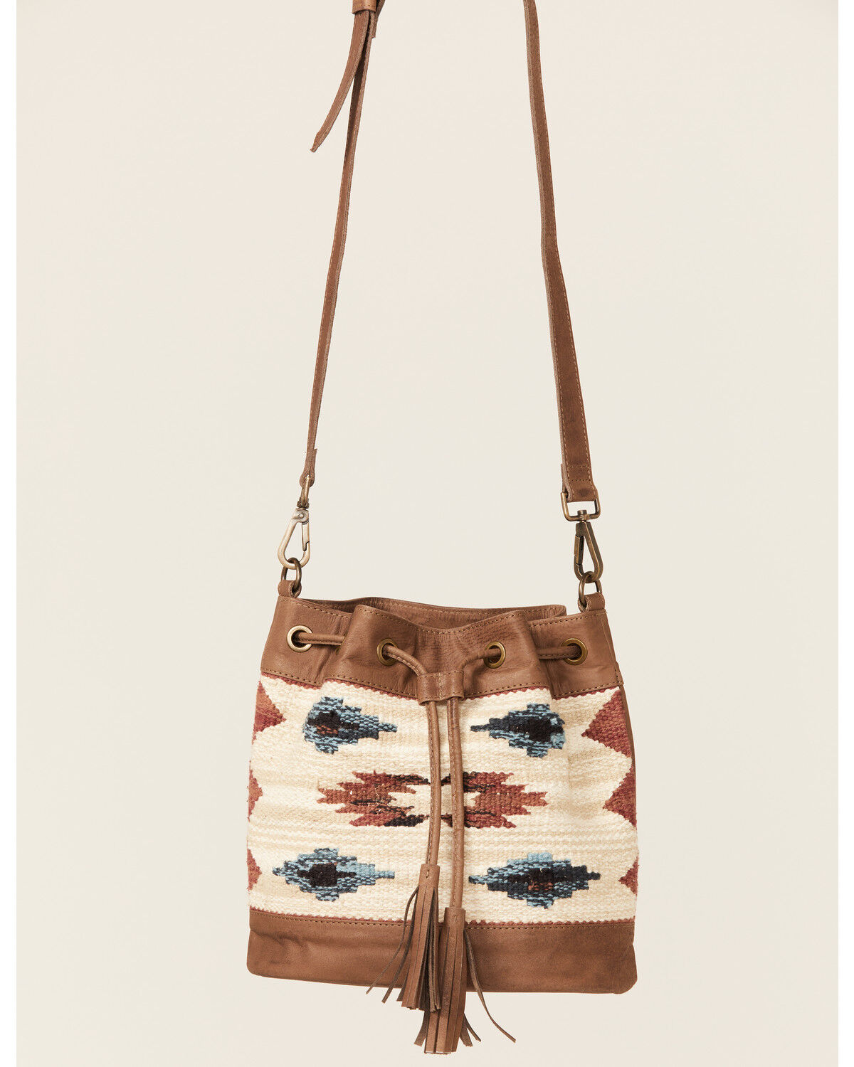 Image #2 - Shyanne Women's Summer Moon Southwestern Bucket Crossbody Bag, Tan, hi-res