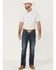 Image #2 - Moonshine Spirit Men's Cocopah Southwestern Print Short Sleeve Snap Western Shirt, White, hi-res