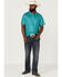 Image #2 - Panhandle Men's Performance Geo Print Short Sleeve Polo Shirt , , hi-res