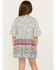 Image #4 - Hayden Girls' Printed Bell Sleeve Tunic, White, hi-res