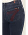 Image #4 - 7 For All Mankind Women's Shadowleaf Dark Wash High Rise 34" Dojo Trouser Stretch Denim Jeans, Dark Wash, hi-res