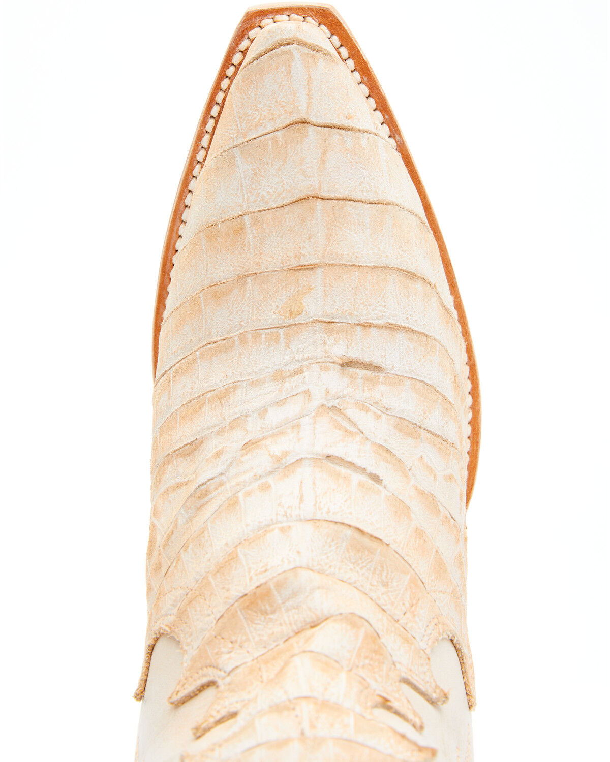 Image #6 - Dan Post Women's Caiman Print Western Boots - Snip Toe, Peach, hi-res
