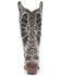 Corral Distressed Black Sequin Cross & Wing Inlay Cowgirl Boots - Snip Toe, , hi-res