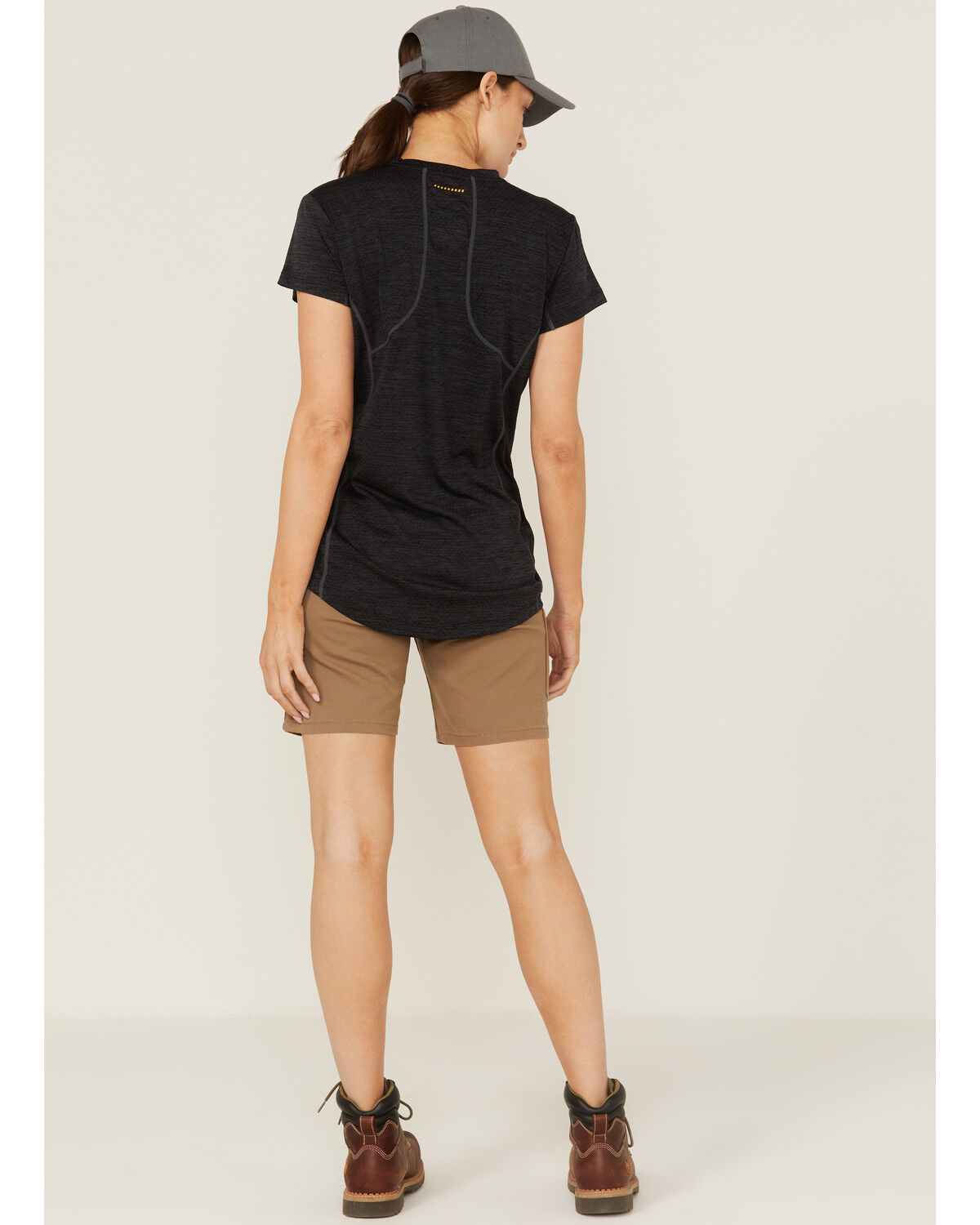 Image #3 - Ariat Women's Rebar Field Khaki DuraStretch Made Tough Work Shorts, Beige/khaki, hi-res