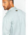 Hawx Men's Twill Pearl Snap Long Sleeve Western Work Shirt - Tall , Grey, hi-res