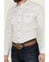Image #3 - Gibson Men's Polka Geo Print Long Sleeve Snap Western Shirt , White, hi-res