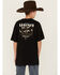 Image #4 - Ariat Boys' American Rancher Short Sleeve Graphic T-Shirt, Black, hi-res