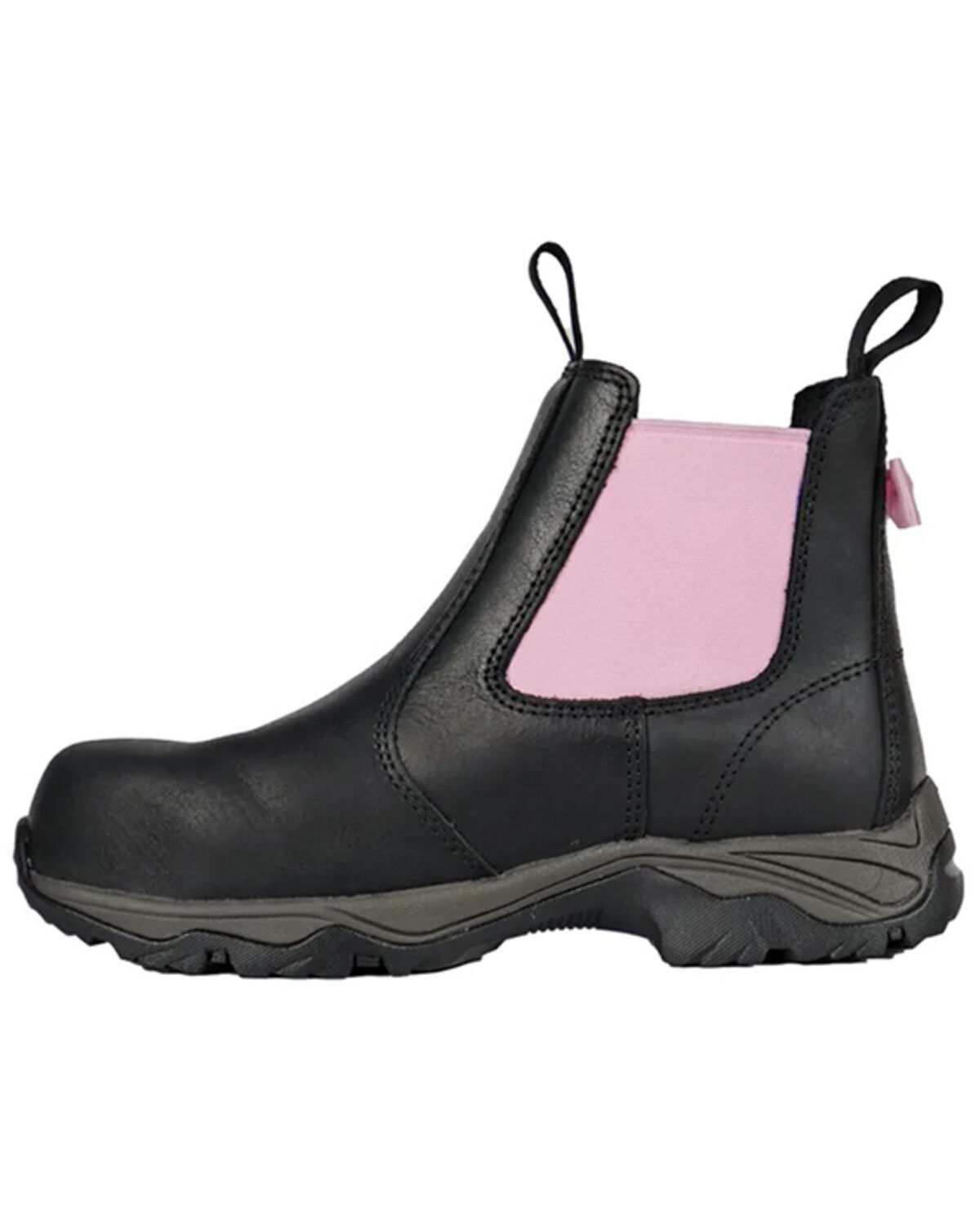 Image #3 - Moxie Traders Women's Angel Pull-On Slip Resistant Work Boots - Composite Toe, Black, hi-res
