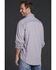 Cowboy Up Men's Plaid Snap Long Sleeve Western Shirt, Blue, hi-res