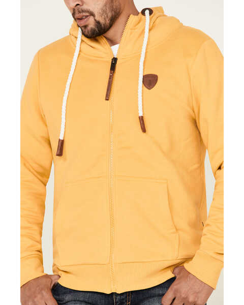 Wanakome Men's Zeus Zip-Up Hooded Jacket, Yellow, hi-res