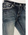 Image #4 - Grace in LA Women's Mid Rise Sequins Embroidered Pocket Bootcut Jeans , Dark Wash, hi-res