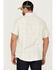 Brothers & Sons Men's Large Plaid Short Sleeve Button Down Western Shirt , Cream, hi-res
