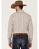 Image #4 - Moonshine Spirit Men's Sundial Southwestern Geo Print Long Sleeve Snap Western Shirt, Ivory, hi-res