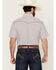Image #4 - Cowboy Hardware Men's Fleur Printed Short Sleeve Pearl Snap Western Shirt, White, hi-res