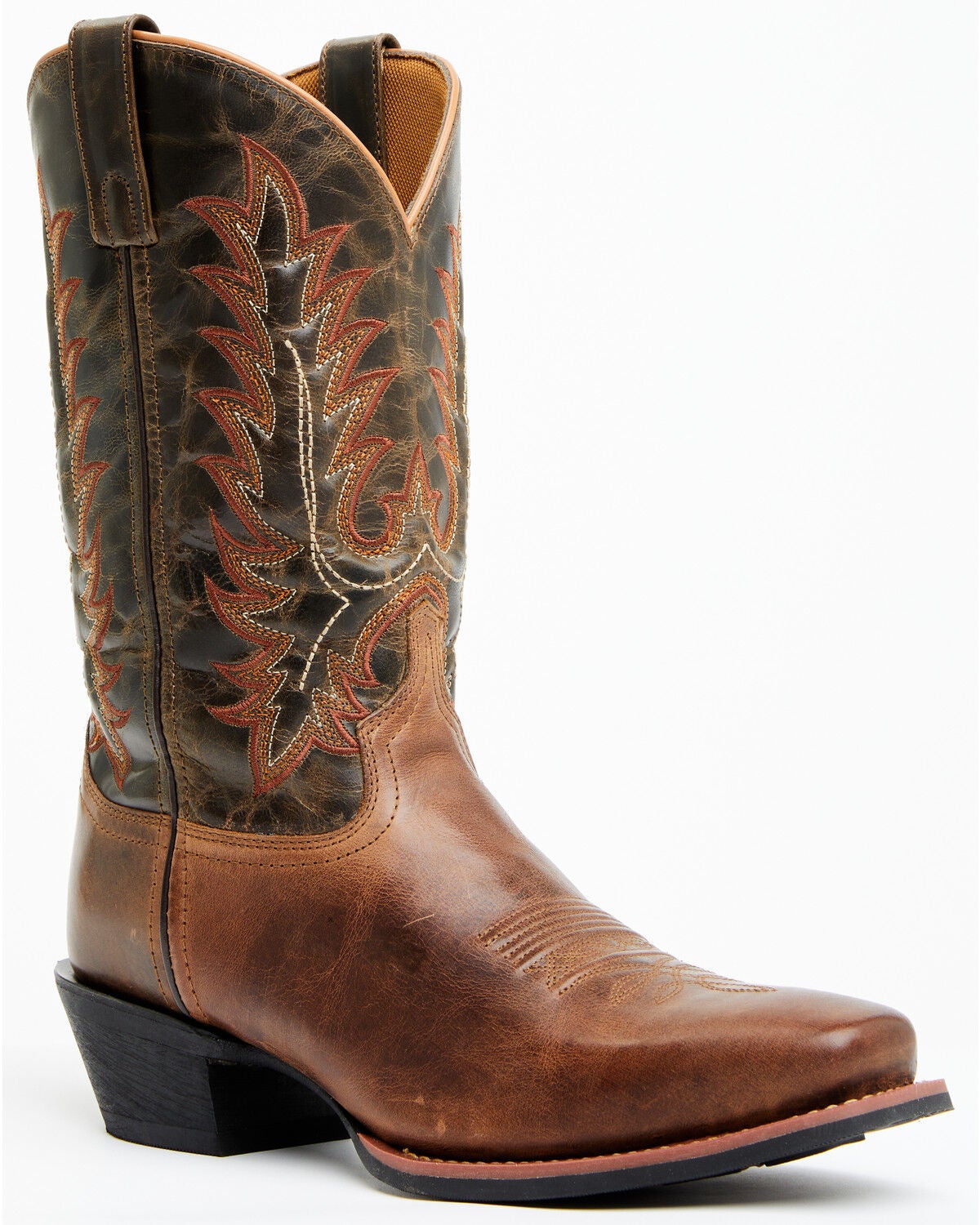 Laredo Men's Distressed Leather Western Boots - Broad Square Toe