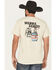 Image #1 - Bucking Chutes Men's Wanna Dance Short Sleeve Graphic T-Shirt, Sand, hi-res