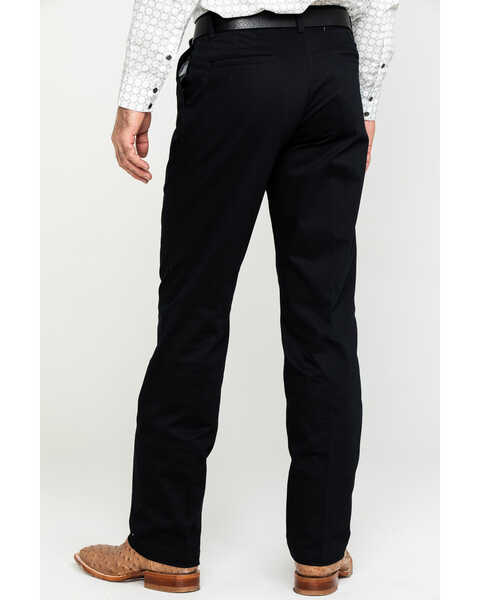 Image #2 - Wrangler Men's Black Casual Pleated Front Western Pants , Black, hi-res