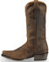 Image #3 - El Dorado Men's Handmade Tan Oiled Roper Boots - Fashion Square Toe, , hi-res