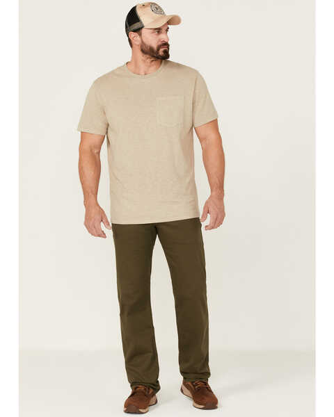Brothers and Sons Men's Weathered Ripstop Stretch Slim Straight Pants , Olive, hi-res