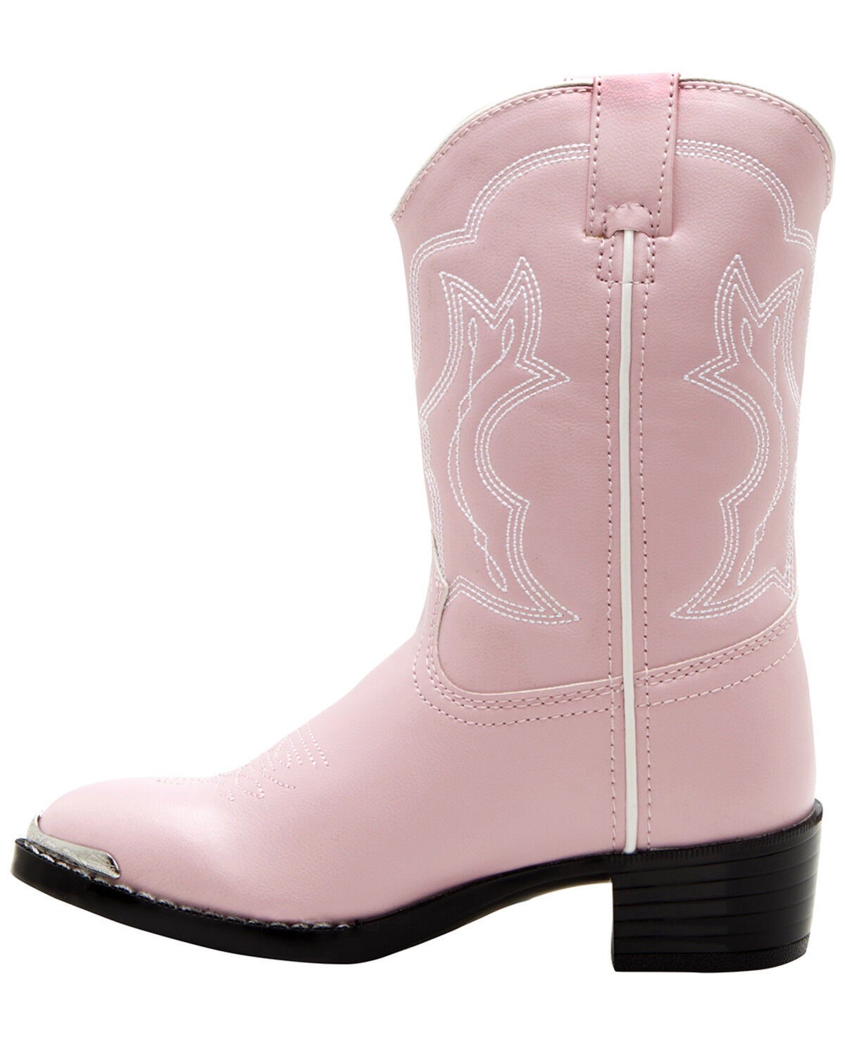 Image #3 - Durango Little Girls' Pink Western Boots - Round Toe, , hi-res