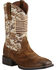 Image #1 - Ariat Men's Sport Patriot Western Performance Boots - Broad Square Toe, Brown, hi-res