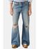 Image #1 - Levi's Women's Yellow Flag Medium Wash Mid Rise Loose Bootcut Denim Jeans, Medium Wash, hi-res