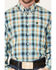 Cinch Men's Multi Plaid Print Long Sleeve Button Down Western Shirt , Multi, hi-res