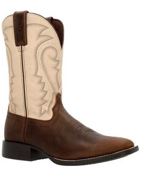 Durango Men's Westward Western Boots - Broad Square Toe, Off White, hi-res