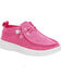 Image #1 - Lamo Footwear Girls' Mickey Slip-On Casual Shoes - Moc Toe , Pink, hi-res