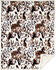 Image #2 - Carstens Home Tri-Color Cowhide Plush Sherpa Throw, Brown, hi-res