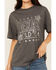 Image #3 - Youth in Revolt Women's Texas Hold Em Rhinestone Short Sleeve Graphic Tee, Black, hi-res