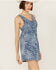Image #2 - Lili Sidonio Women's Denim Floral Dress, Blue, hi-res