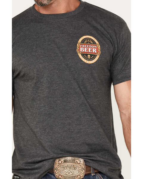 Image #2 - Howitzer Men's Pursuit of Happiness Graphic T-Shirt, Black, hi-res