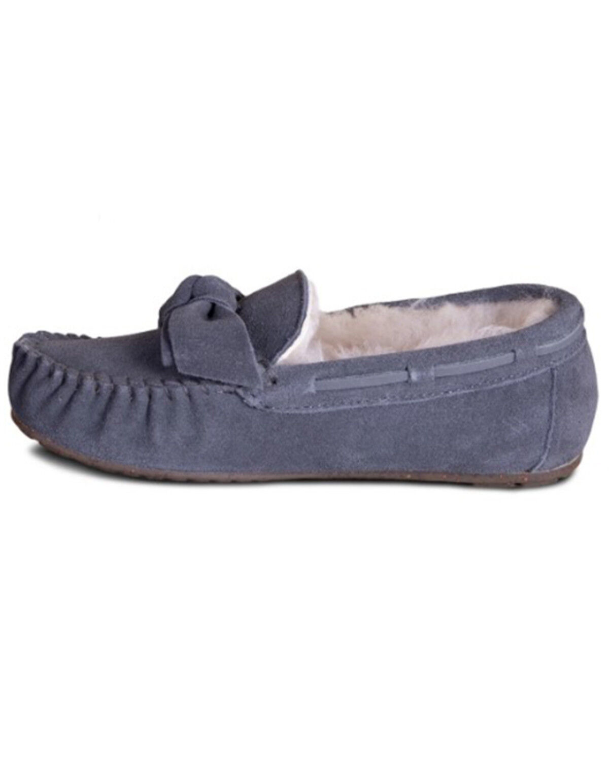 Image #2 - Cloud Nine Women's Scarlet Sheepskin Moccasins, Grey, hi-res