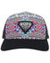 HOOey Women's Rope Like A Girl Southwestern Print Mesh-Back Ball Cap , Multi, hi-res