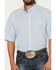 Image #3 - George Strait by Wrangler Men's Plaid Print Short Sleeve Button-Down Stretch Western Shirt, Blue, hi-res