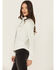 Image #2 - Idyllwind Women's Embellished Light Wash Long Sleeve Snap Denim Shirt, Light Wash, hi-res