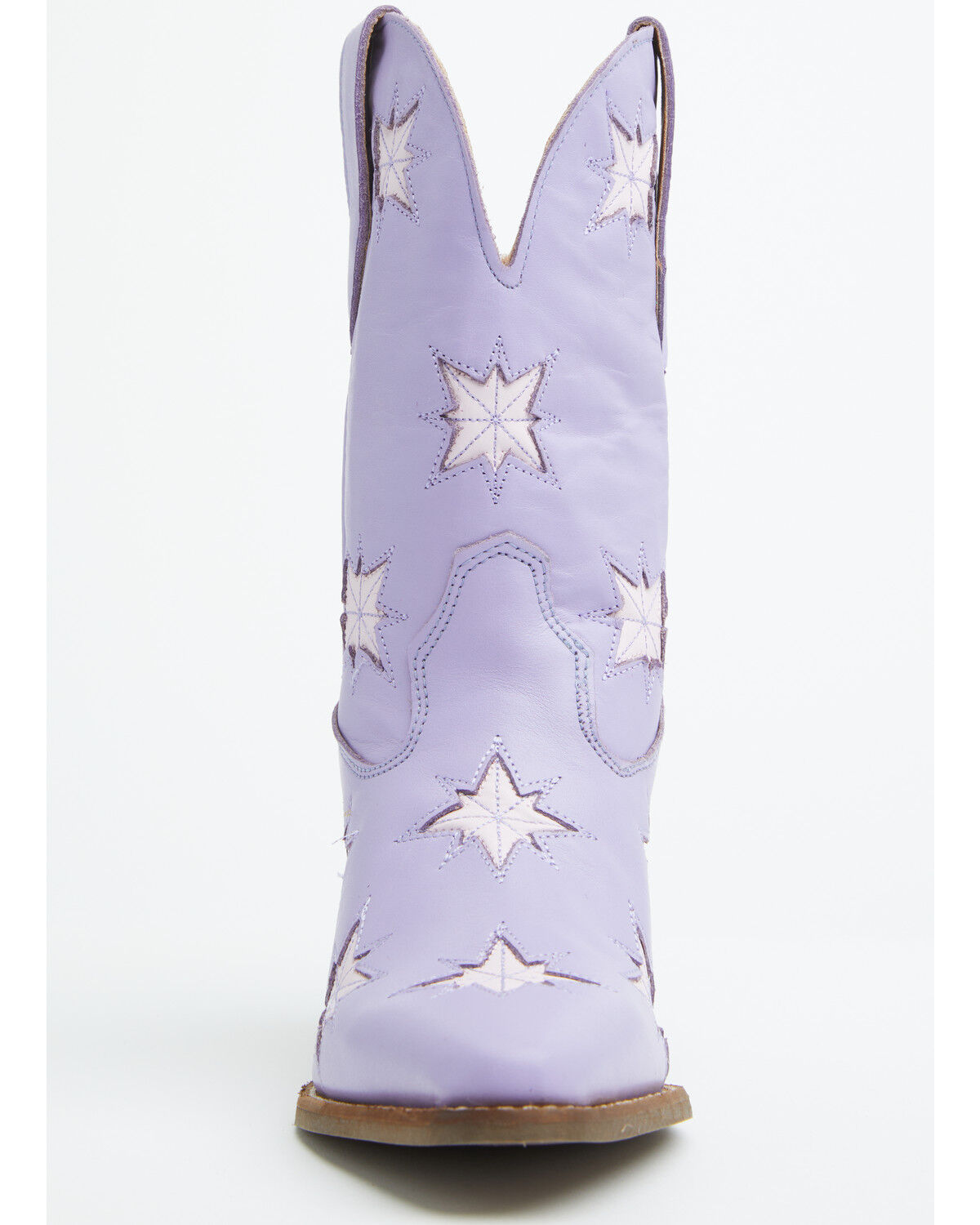 Image #4 - Dingo Women's Starburst Western Booties - Round Toe, Purple, hi-res