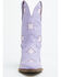 Image #4 - Dingo Women's Starburst Western Booties - Round Toe, Purple, hi-res