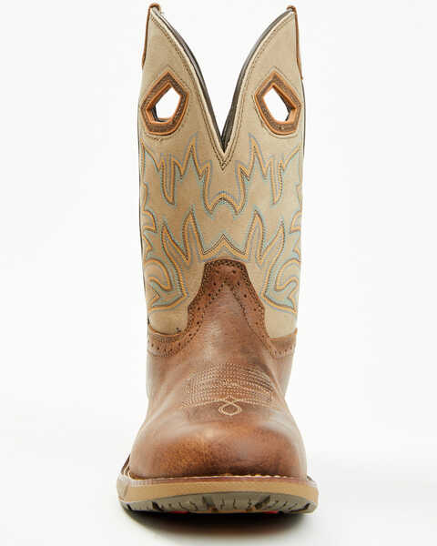 Image #4 - Double H Men's Prophecy Roper Western Boot - Round Toe, Tan, hi-res