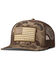 Image #1 - Ariat Men's Camo American Flag Patch Ball Cap, Camouflage, hi-res