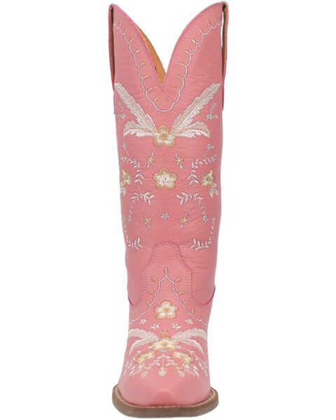 Image #4 - Dingo Women's Full Bloom Western Boots - Medium Toe, Pink, hi-res