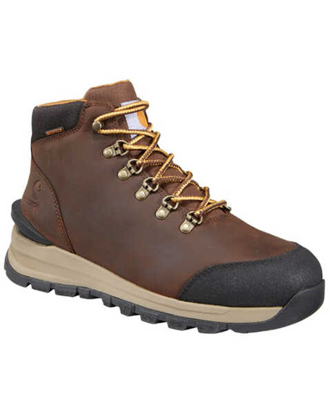 Carhartt Men's Gilmore 5" Hiker Work Boot - AlloyToe, Dark Brown, hi-res