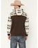 Image #4 - RANK 45® Men's Horizon Southwestern Print Colorblock Hooded Sweatshirt, Coffee, hi-res