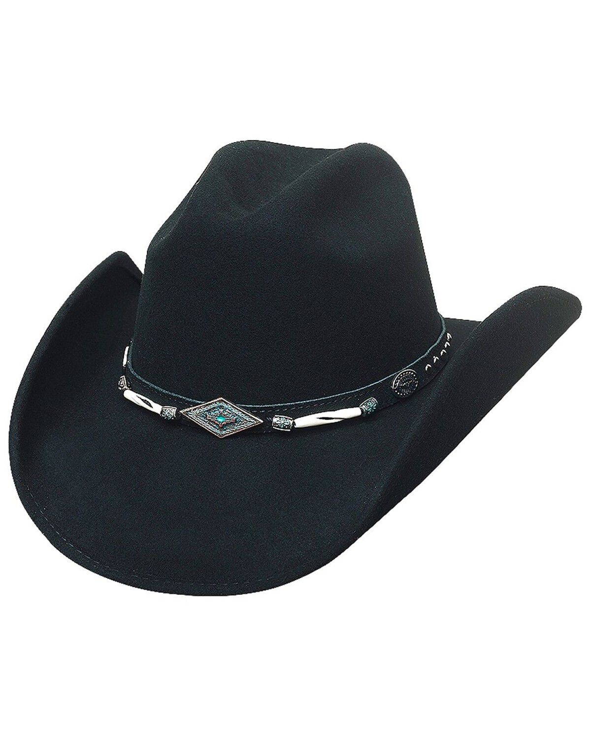 Image #1 - Bullhide Mojave Wool Cowgirl Hat, Black, hi-res