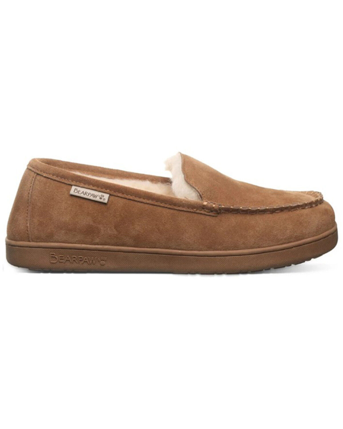 Image #2 - Bearpaw Men's Brian Slippers, Brown, hi-res